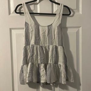 AMERICAN EAGLE— TANK— WHITE— BLUE— COLOR BLOCK— SIZE M